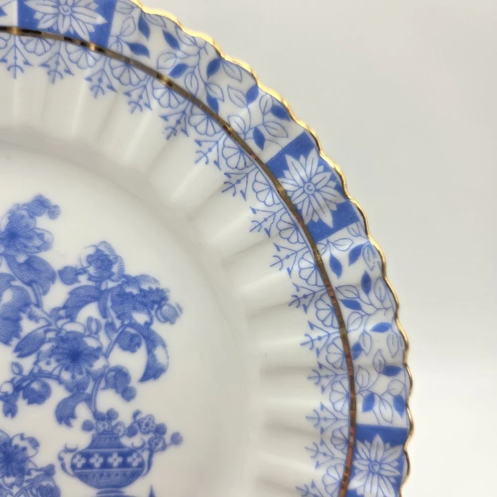 Set Of 5 Tuppack Tiefenfurt China Blau Blue & White Asian Pattern Bread Plates